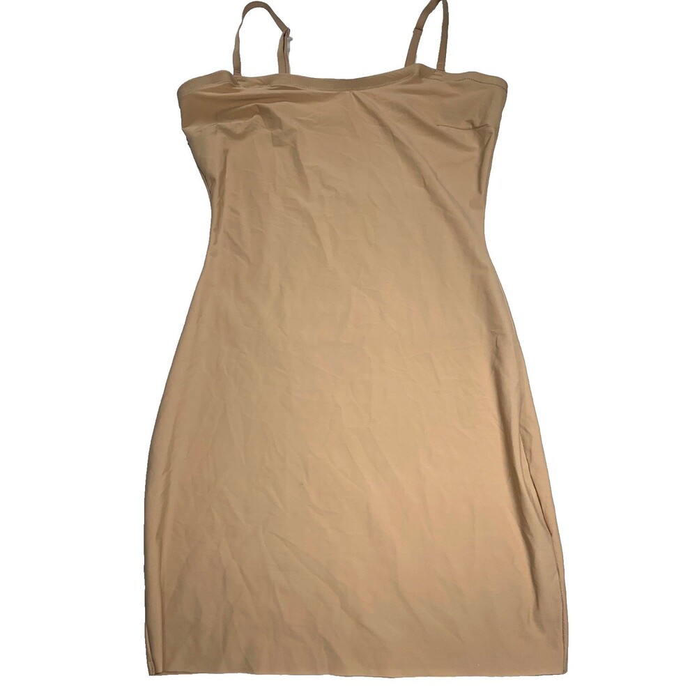 Assets by Spanx Shaping Tank Slip Dress 1X Nude Body Shaper Slimming